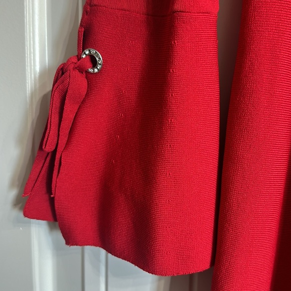 Red INC Dress with Bell Sleeves - Picture 2 of 5